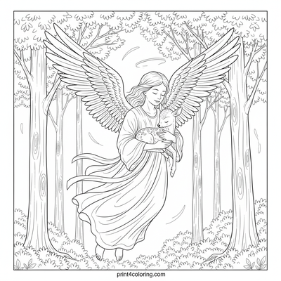 Angel's Gentle Forest Embrace