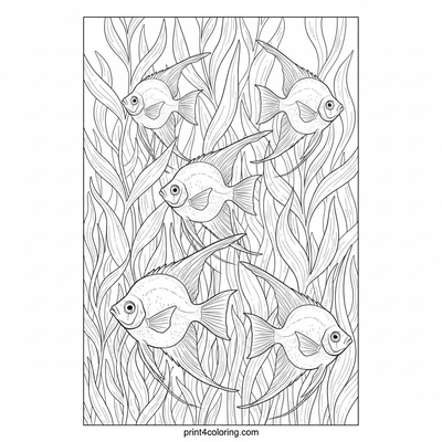 Angelfish Dance in the Kelp Forest