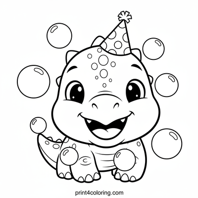 Anky's Giggle Bubble Bash! - free printable coloring page