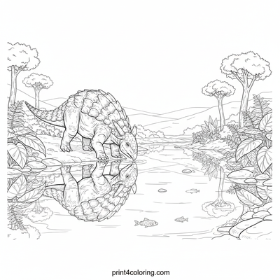 Armored Giant at the Prehistoric River