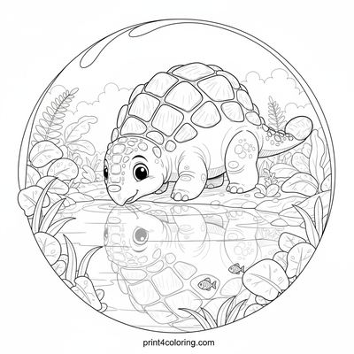 Dinosaurs coloring page preview