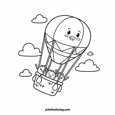 Apricot Sky-High Adventure! - free printable coloring page