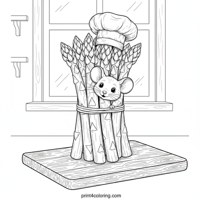 Asparagus Chef's Whimsical Kitchen