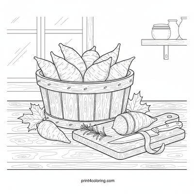 Bountiful Autumn Harvest Kitchen