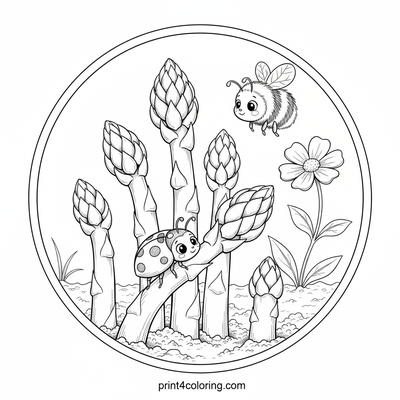 Cozy Asparagus Garden: Sprouting Life