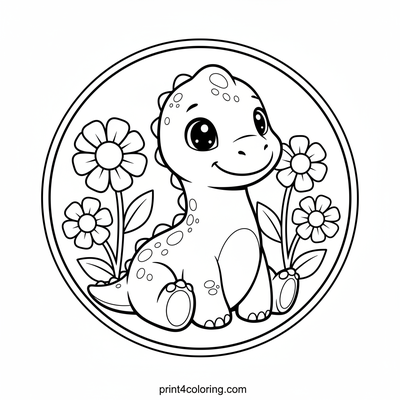 Baby Brachiosaurus's Big Smile