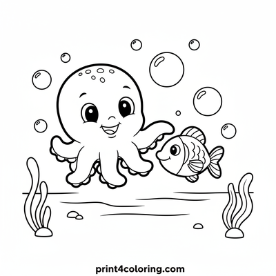 Baby Ollie's First Ocean Friend