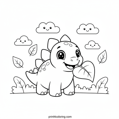 Little Stego's Giant Leafy Lunch