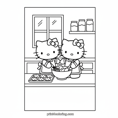 Twin Bakers: Hello Kitty and Mimmy's Kitchen Fun