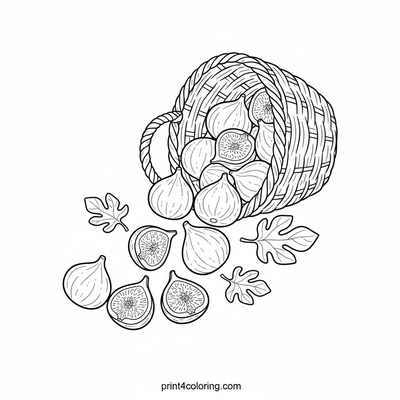 Sweet Harvest: Overflowing Fig Basket