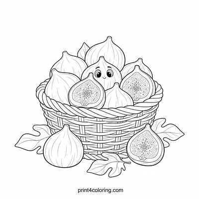 Figs coloring pages preview