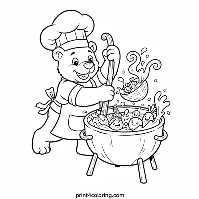 Chef Bear's Delicious Soup Adventure