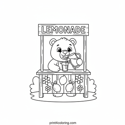 Bear's Refreshing Lemonade Stand