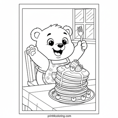 Bear Cub's Berry Pancake Delight