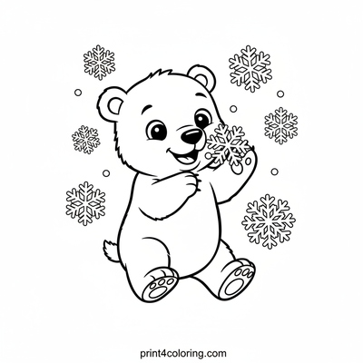 Beary Cute Snowflake Adventure
