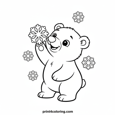 Snowflake coloring pages preview