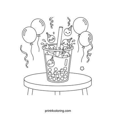 Happy Boba Pearl Party Splash!