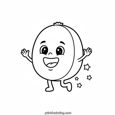 The Giggling Kiwi's Starry Bounce - free printable coloring page