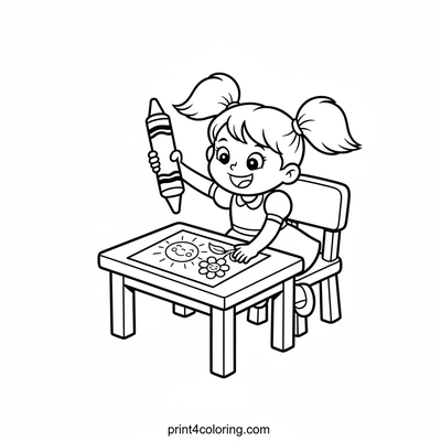 Bubbles' Happy Coloring Moment