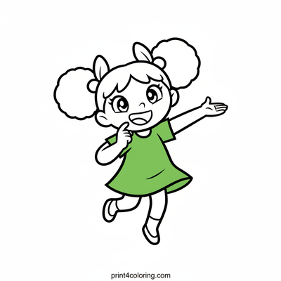 Buttercup's Clever Plan - free printable coloring page