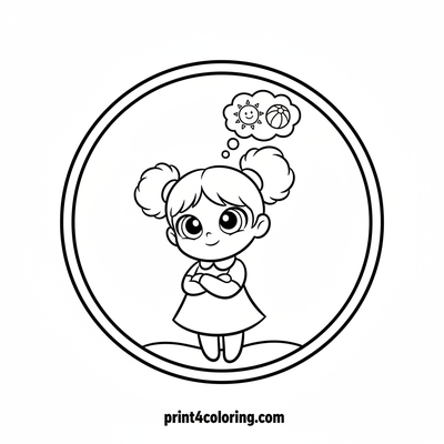 Buttercup's Brilliant Game Plan - free printable coloring page