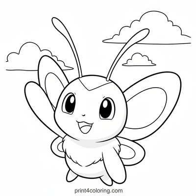 Butterfree's Happy Waving Goodbye