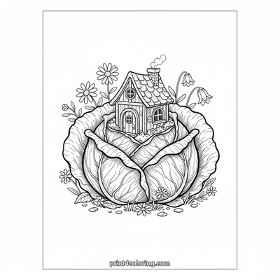 Whimsical Cabbage Cottage Home