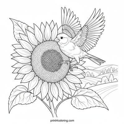 Canary's Epic Sunflower Vista