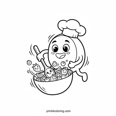 Chef Kiwi's Delicious Fruit Salad Adventure