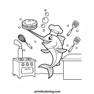 Chef Swordfish's Pancake Flip Adventure