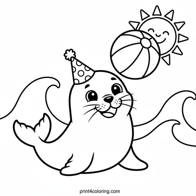 The Happy Seal's Beach Ball Balance