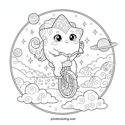 The Dream Weaver's Starry Unicycle Adventure