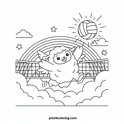 Cloud Kingdom Volleyball: A Sky-High Match