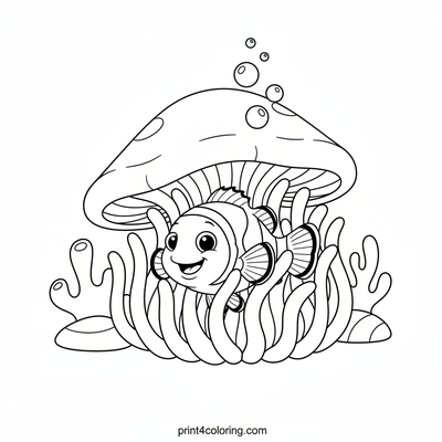 Clownfish's Cozy Anemone Hideaway