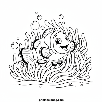 Clownfish's Cozy Anemone Hideaway