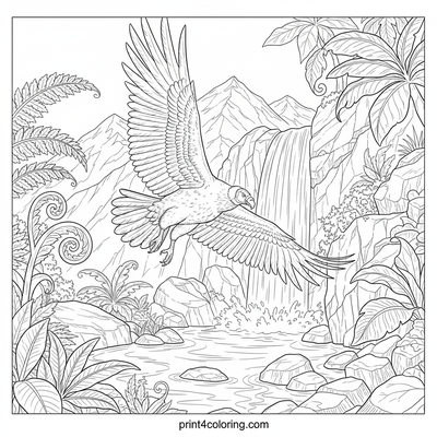 Majestic Condor's Secret Waterfall Discovery