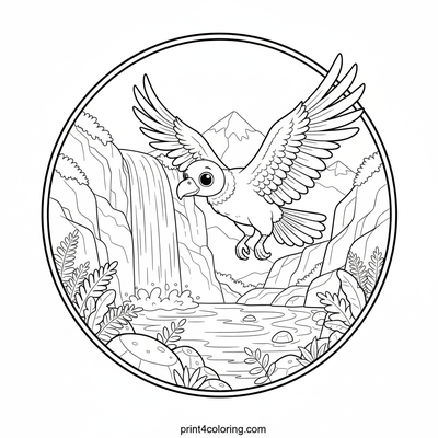 Cozy Condor's Waterfall Discovery