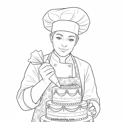 The Frosting Whisperer's Art - free printable coloring page