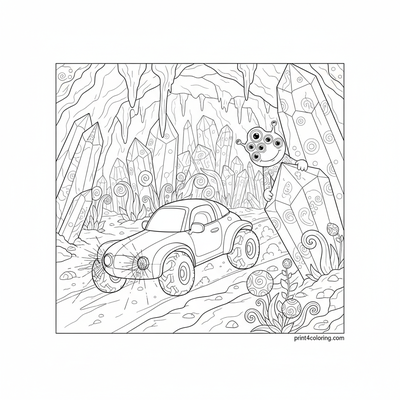 Cosmic Crystal Cave Discovery: A Lunar Adventure