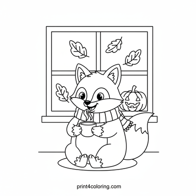 Nature coloring page preview