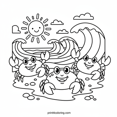 Happy Crabs' Ocean Dash