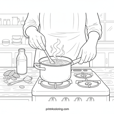 Mastering the Perfect Hot Cocoa - free printable coloring page