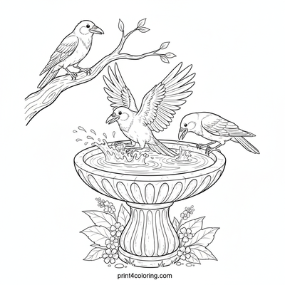 Crow's Bird Bath Bonanza