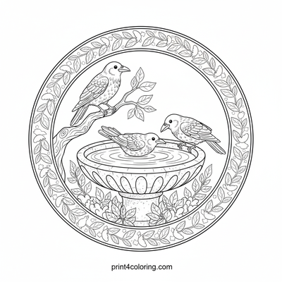 Crow's Oasis: A Bird Bath Retreat