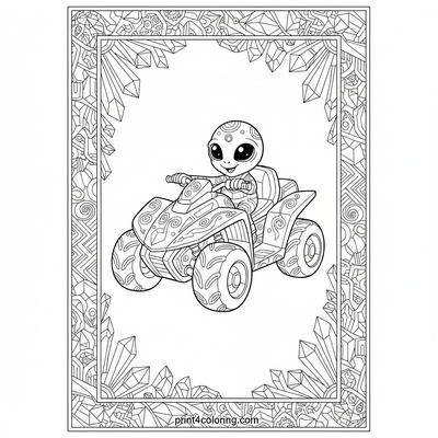 Quad Bike coloring pages preview