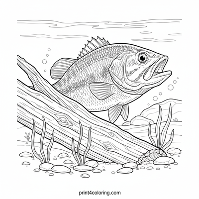 Curious Bass's Underwater Hideout