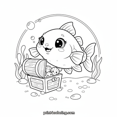 Curious Catfish's Sparkling Treasure