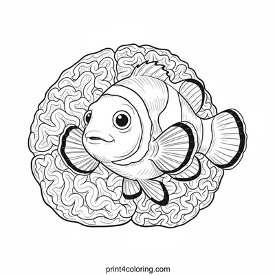 Curious Clownfish's Coral Peek