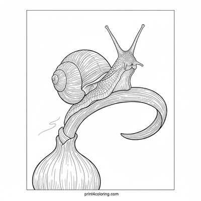 The Curious Snail's Onion Ascent