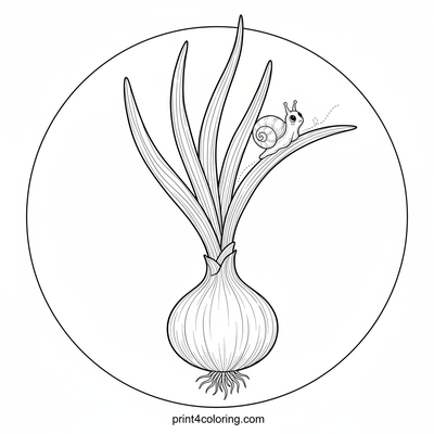 Onions coloring pages preview